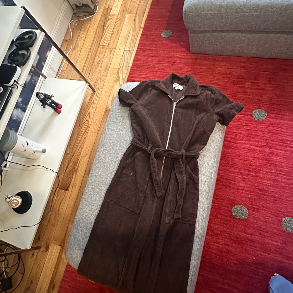 Reformation Brown Corduroy Jumpsuit - Picture 3 of 4